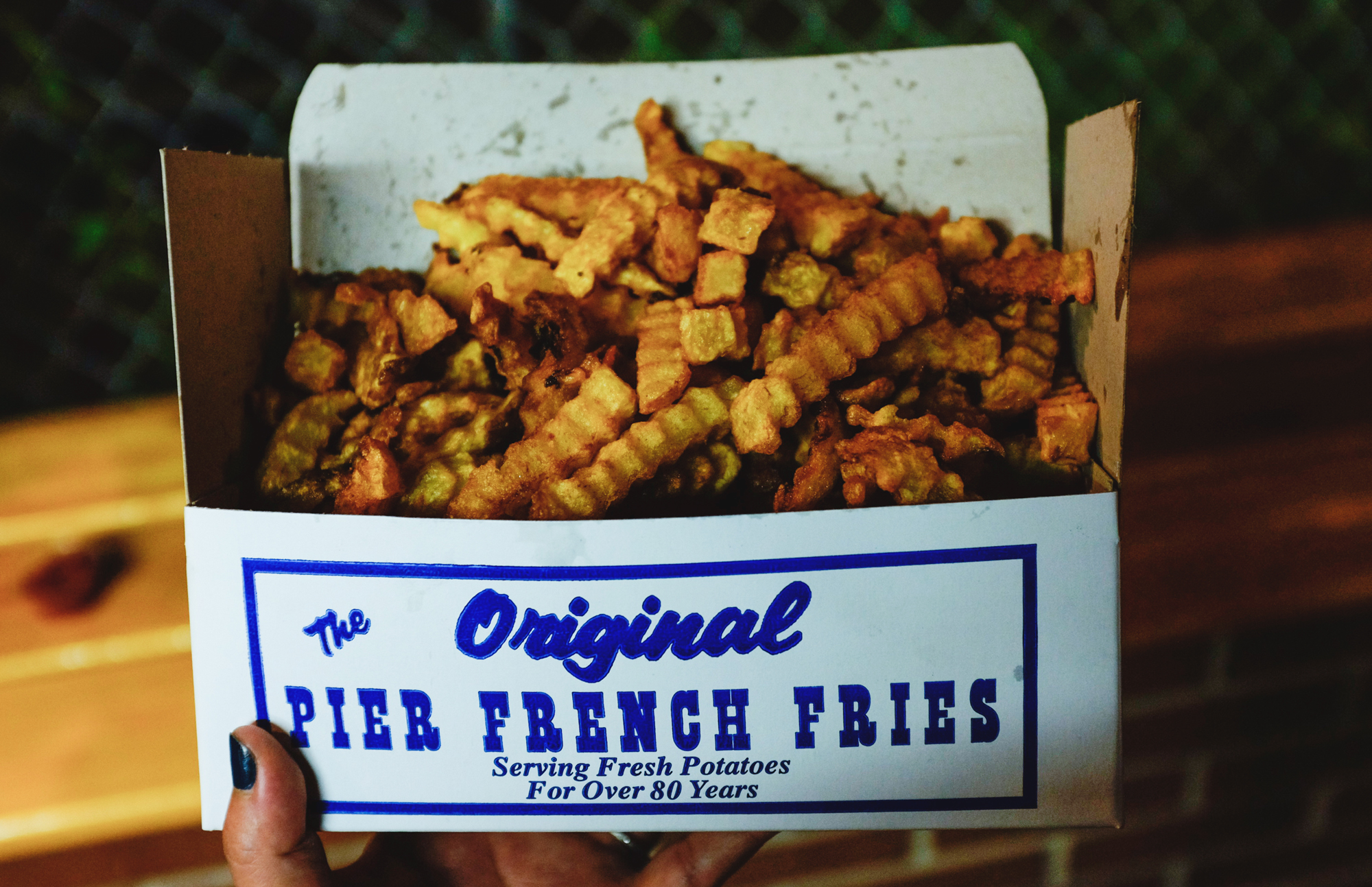 And we shared the biggest box of fries. Worth it.